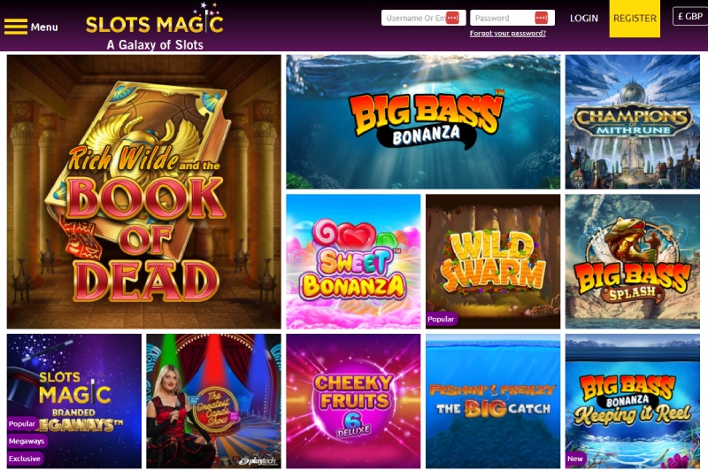Slot games in Slots Magic UK